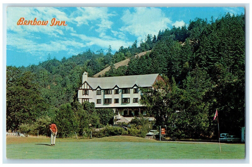 c1960 Benbow Inn Exterior Building San Francisco Garberville California Postcard