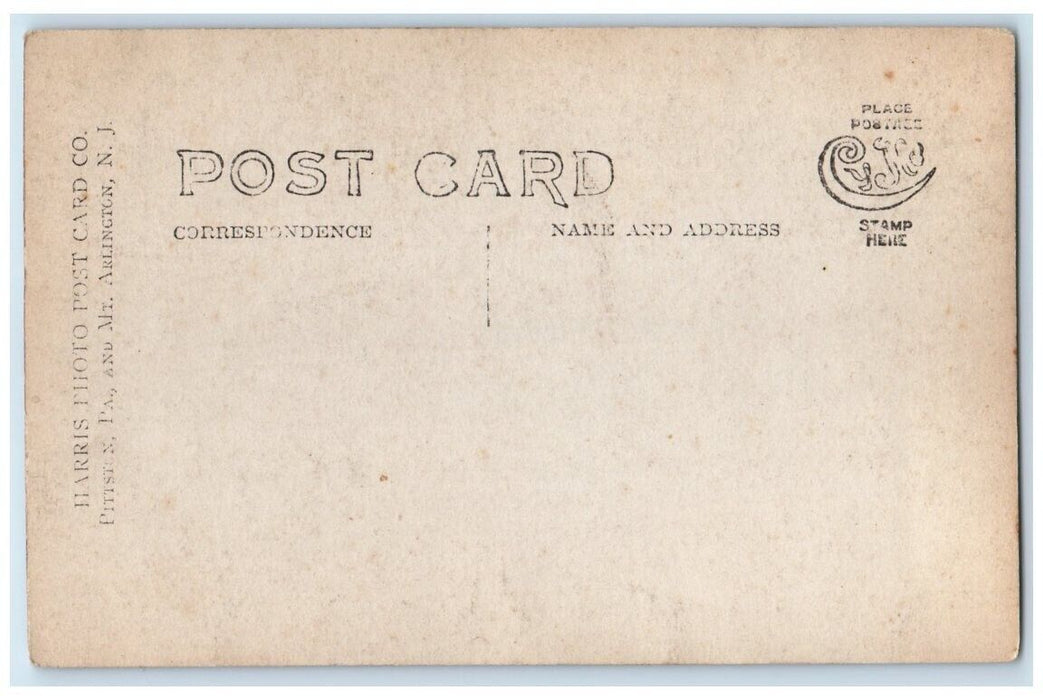 c1910's Theater Costume Horseback Harris Pittston PA RPPC Photo Postcard