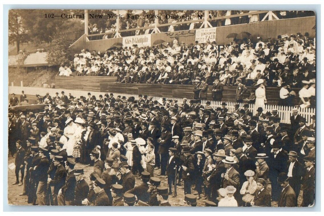 1908 Central New York Fair Phillips Oneonta NY RPPC Photo Unposted Postcard