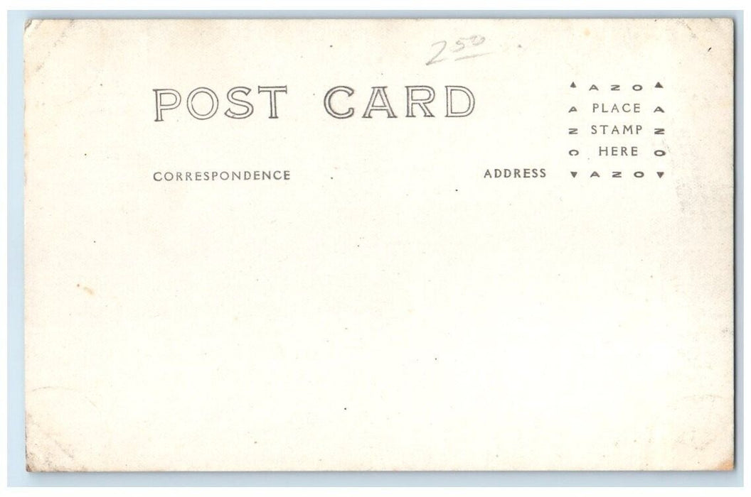c1918 General Pershing US Army Military Gatun Locks Panama RPPC Photo Postcard