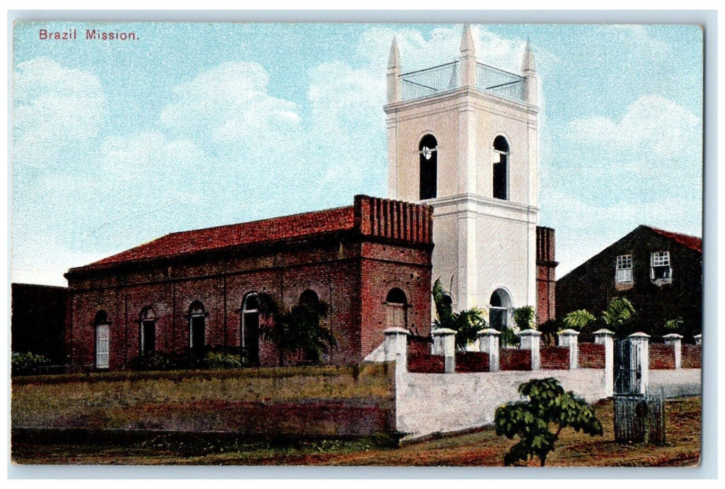 Presbyterian Church At Natal Christian Missionary Brazil Mission Postcard