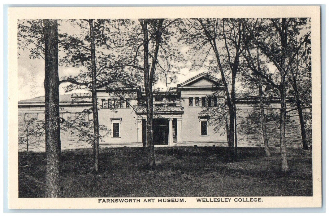 c1930's Farnsworth Art Museum Wellesley College Massachusetts MA Postcard