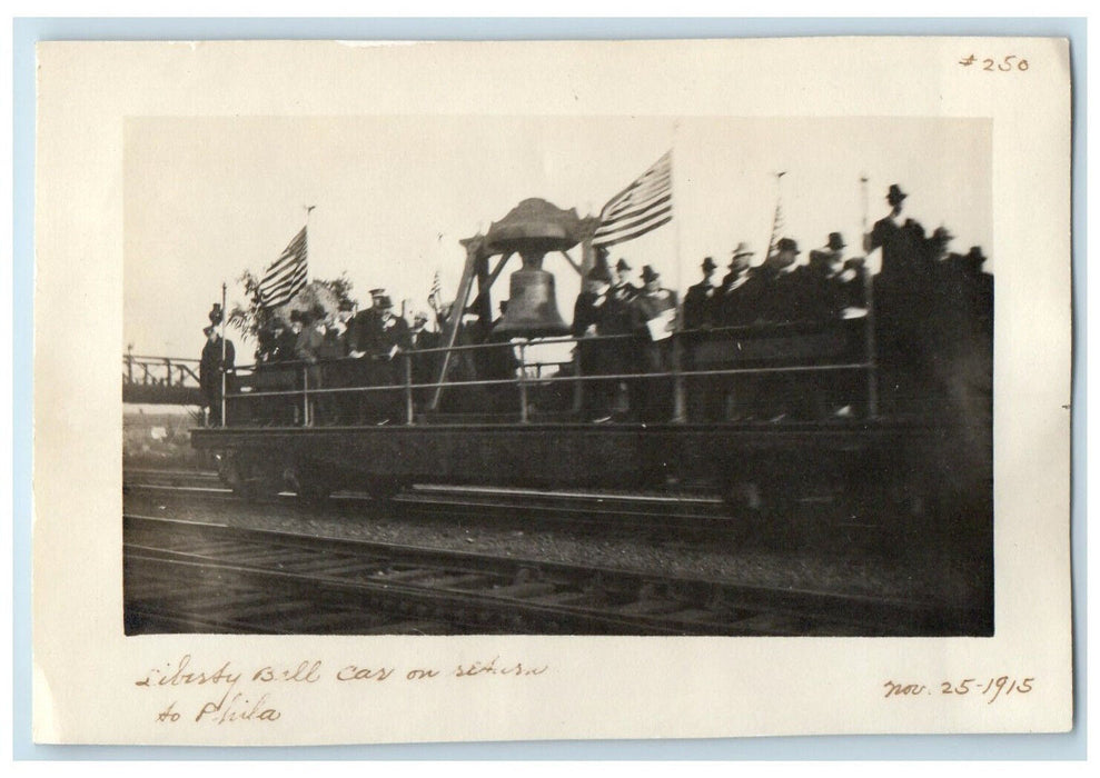 1915 Liberty Bell Returning Philadelphia Pennsylvania PA Antique Photo