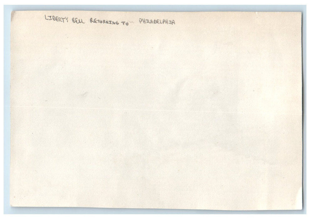 1915 Liberty Bell Returning Philadelphia Pennsylvania PA Antique Photo