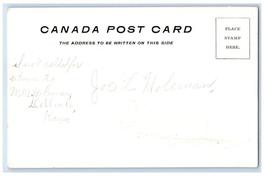c1905 On The Road to Lake Louis (C.P.Ry) Canada Posted Antique Postcard