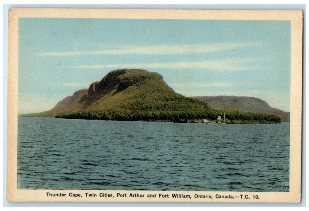 c1950's Thunder Cape Port Arthur Fort William Ontario Canada Postcard