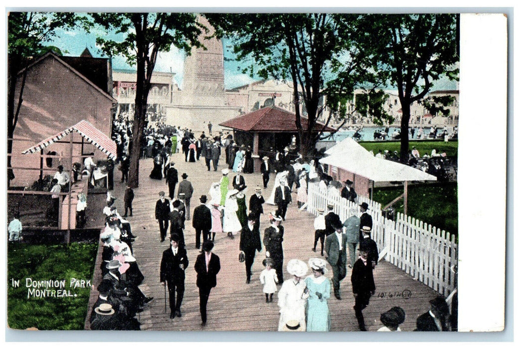c1905 In Dominion Park Montreal Quebec Canada Antique Unposted Postcard