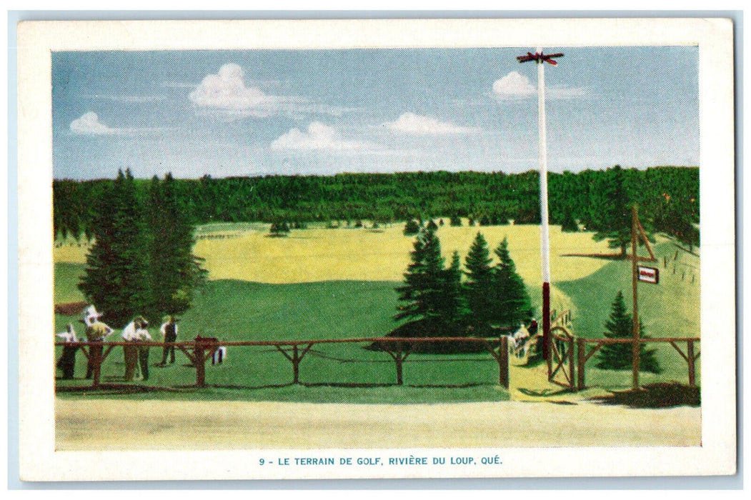 c1950's Le Terrain De Golf Riviere Du Loup Quebec Canada Vintage Postcard