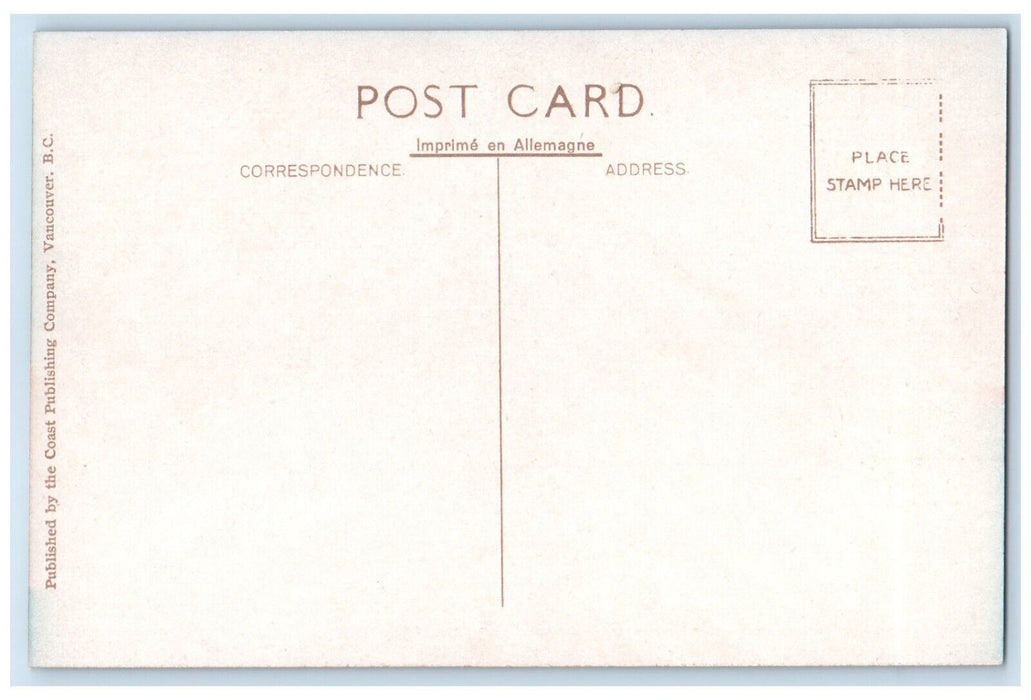 c1910 Brockton Point Lighthouse Stanley Park Vancouver BC Canada Postcard
