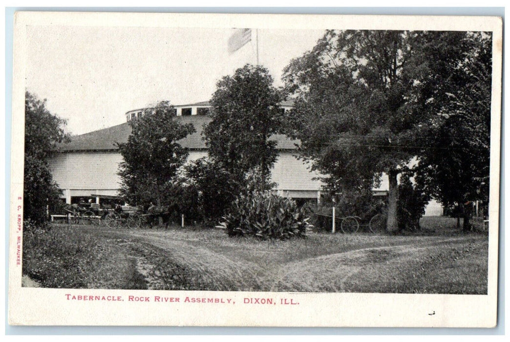 c1905 Tabernacle Rock River Assembly Dixon Illinois IL Vintage Unposted Postcard