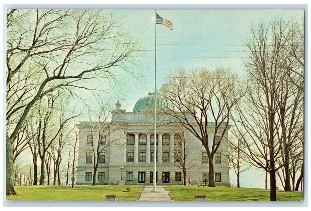 c1960 Exterior View County Lee Court House Building Dixon Illinois IL Postcard
