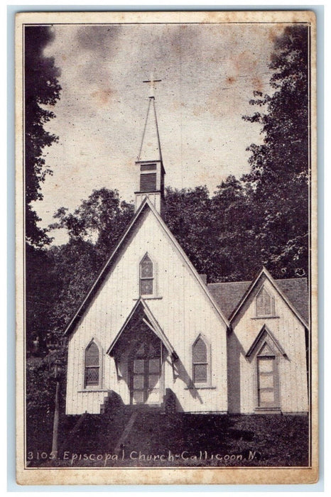 c1910's Front View Of Episcopal Church Callicoon New York NY Antique Postcard