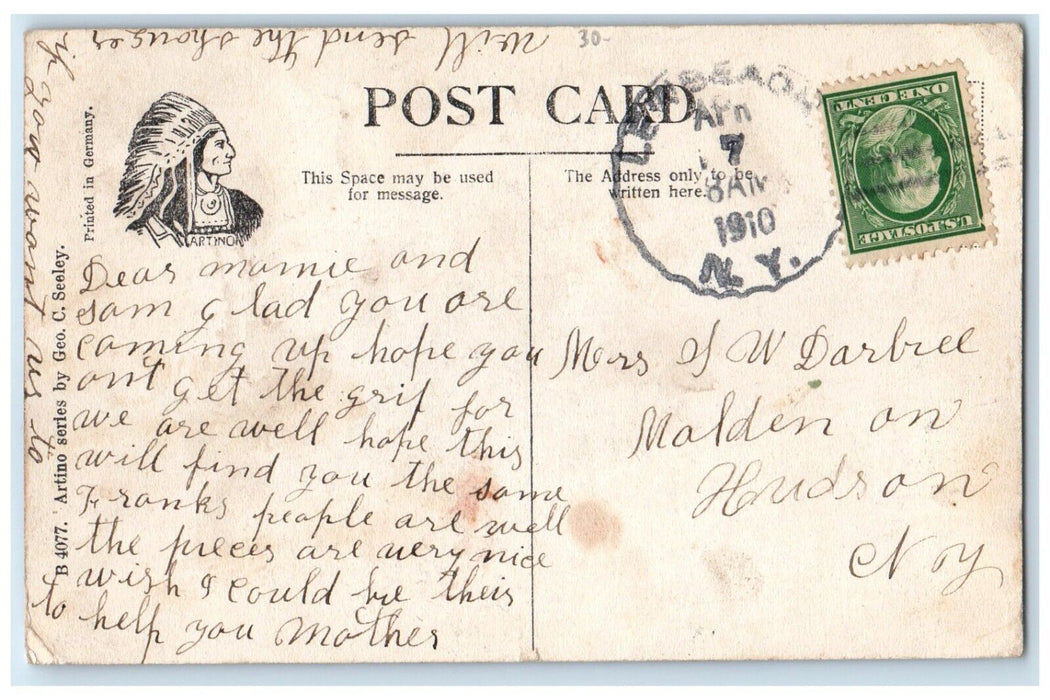 1910 Corner Of Our Grocery Dept Seeley's Dept Store Walton New York NY Postcard