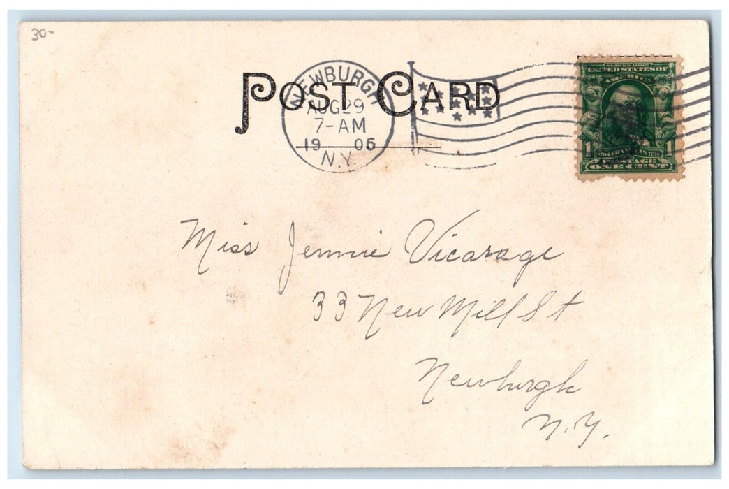 1905 West Main Street Dirt Road Jeffersonville Newburgh New York NY Postcard