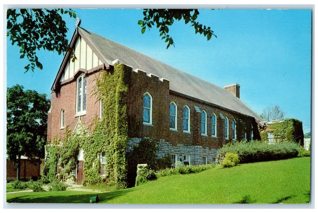 c1950's Trinity Evangelical United Brethren Church Kansas City MO Postcard