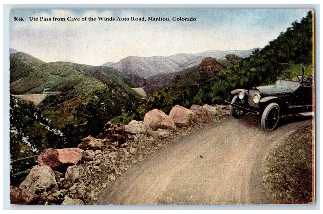 1918 UTE Pass Kelim Colorado To Stuttgart DPO Purple Cancel 2 Cent Postcard