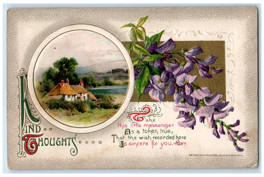 1913 Flowers John Winsch Busch Missouri To Saverton DPO Ghost Town Postcard