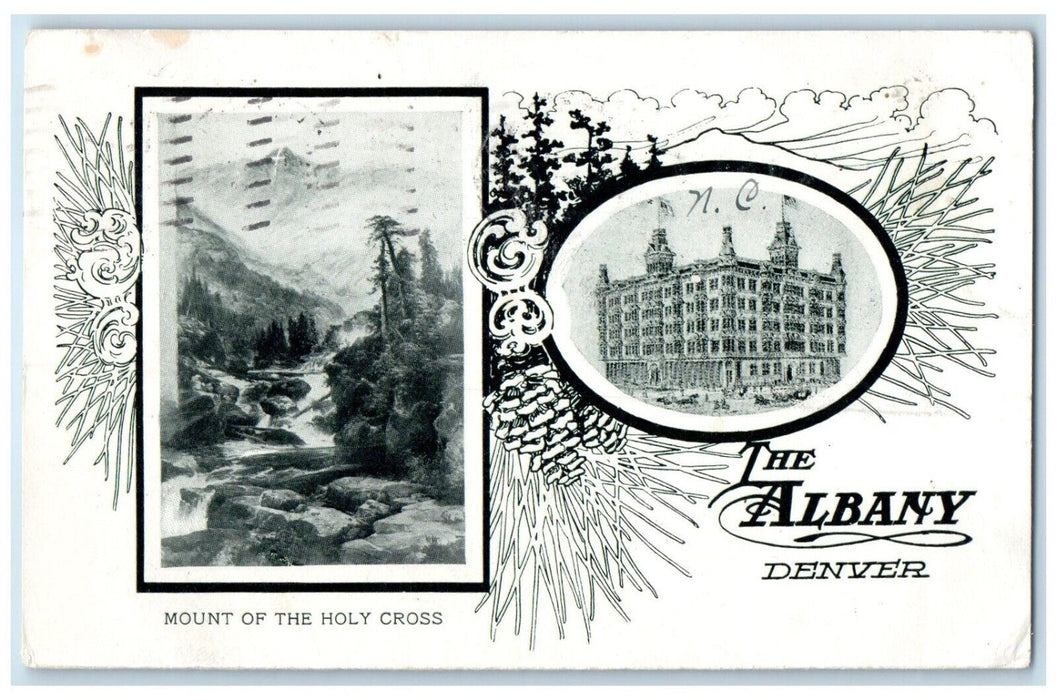 1905 Mount Of The Holy Cross The Albany Building Denver Colorado CO Postcard