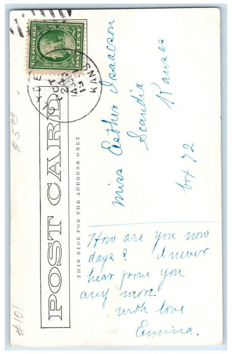 1911 Seventeenth Street Trolley Cars Building Denver Colorado CO Posted Postcard