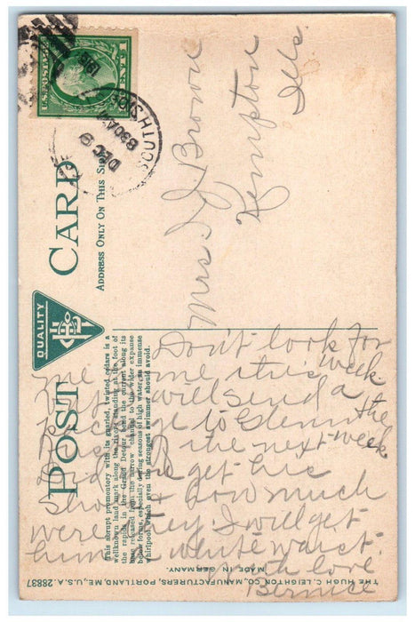 1916 Rock River Scenery Whirlpool Rocks Lower Bluff Dixon Illinois IL Postcard