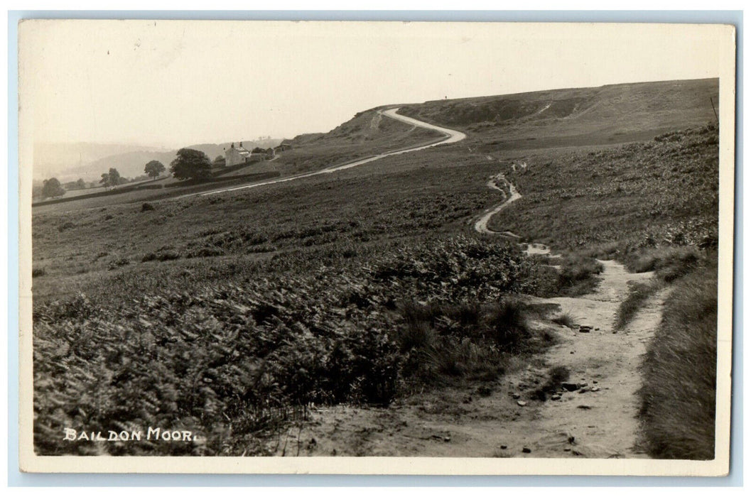 c1920's Baildon Moor Baildon West Yorkshire England RPPC Photo Postcard