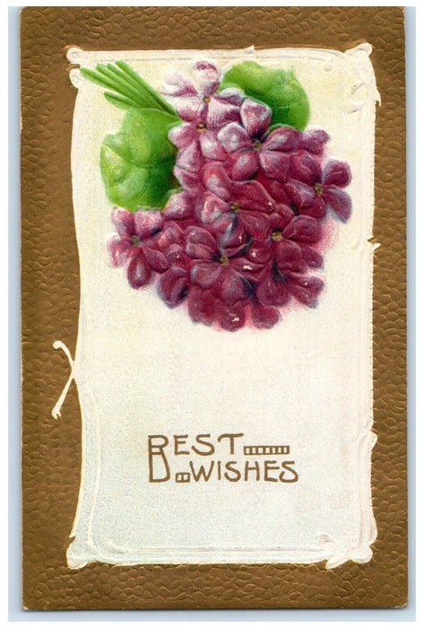 c1910s Best Wishes Flowers Allerton Iowa IA To Donnellson Duplex Cancel Postcard