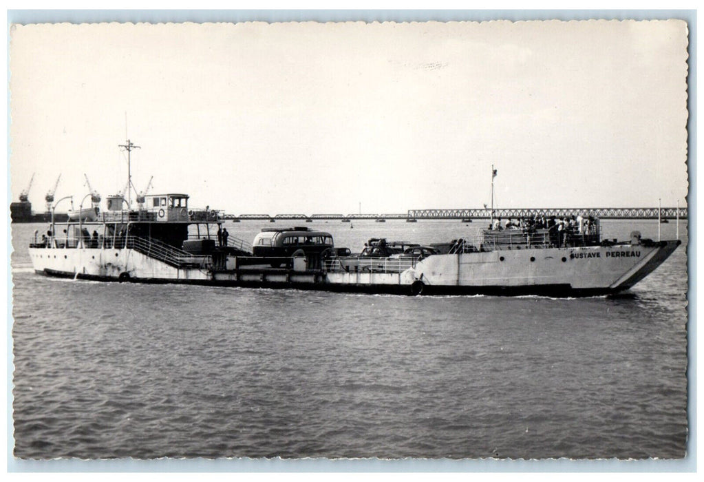 c1950's Boat Making The Passage To Ile De Re France RPPC Photo Postcard