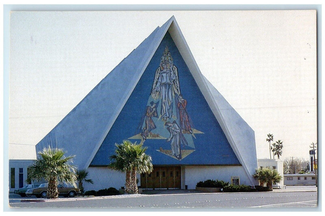 1960 Exterior View Guardian Angel Cathedral Las Vegas Nevada NV Vintage Postcard