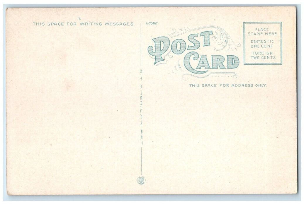 c1930's New York Central Station Train Depot Utica New York NY Antique Postcard