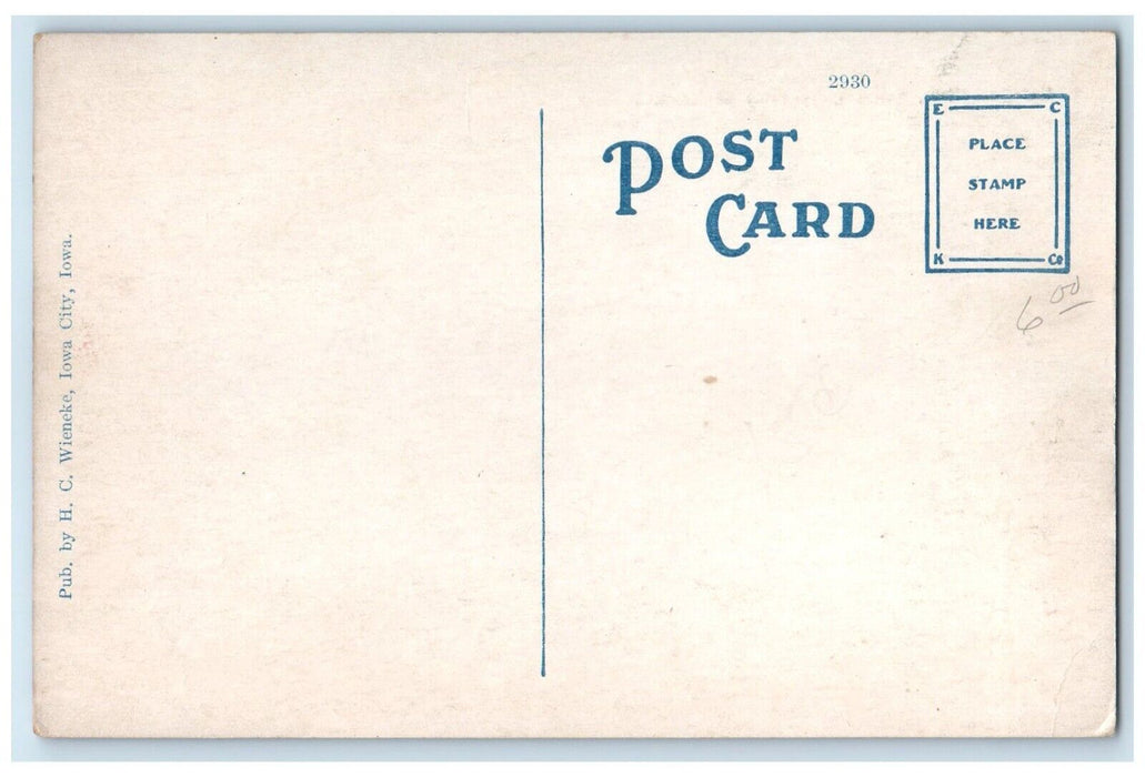 c1910 Campus View University Iowa Exterior Building Iowa City Iowa IA Postcard