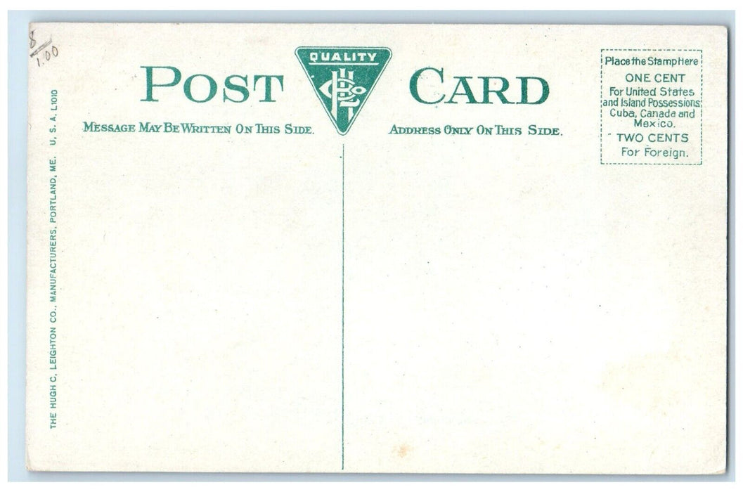 c1910's Wesleyan University Webb Hall Middletown Connecticut CT Antique Postcard