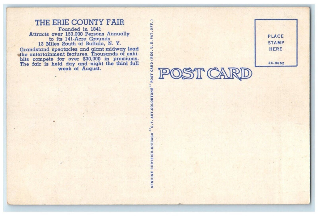 The Erie County Fair Multiview Hamburg New York NY Multiview Postcard