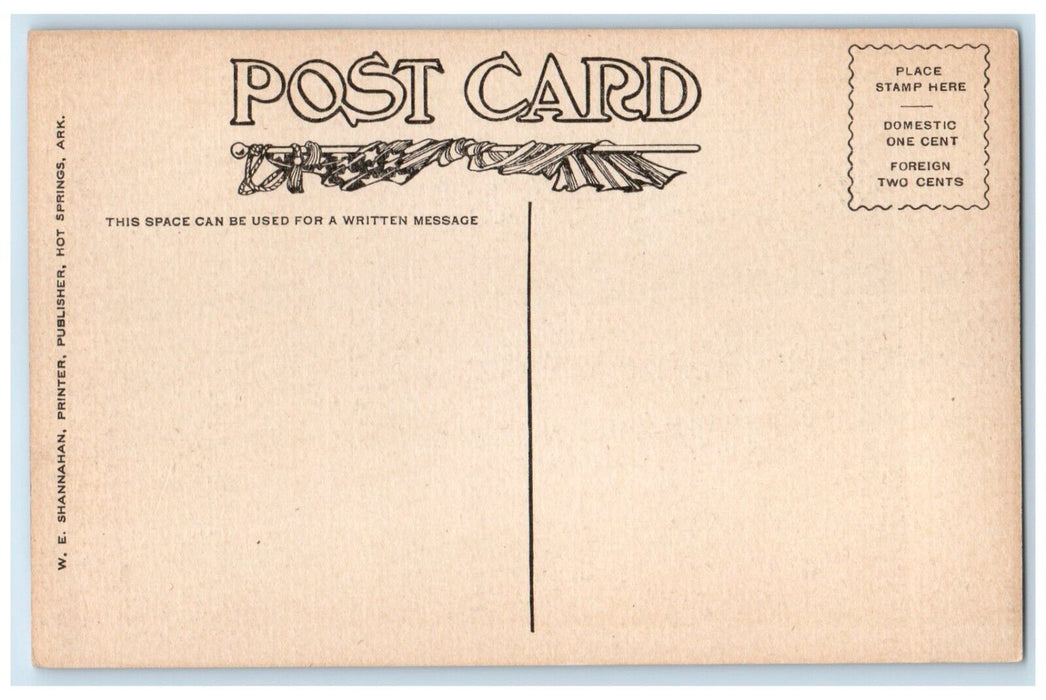 c1910 Scenic View Drive Hot Springs Mountain Road Hot Springs Arkansas Postcard