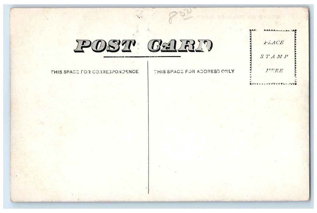 c1910 Scene Soldier River Lake Bridge Trees Ute Iowa IA Vintage Antique Postcard