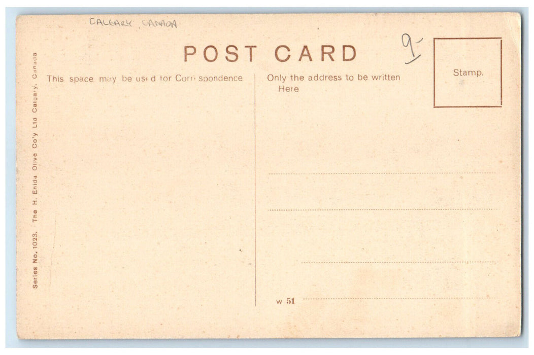 c1910 Early Morning Shave in Homestead Calgary Alberta Canada Postcard