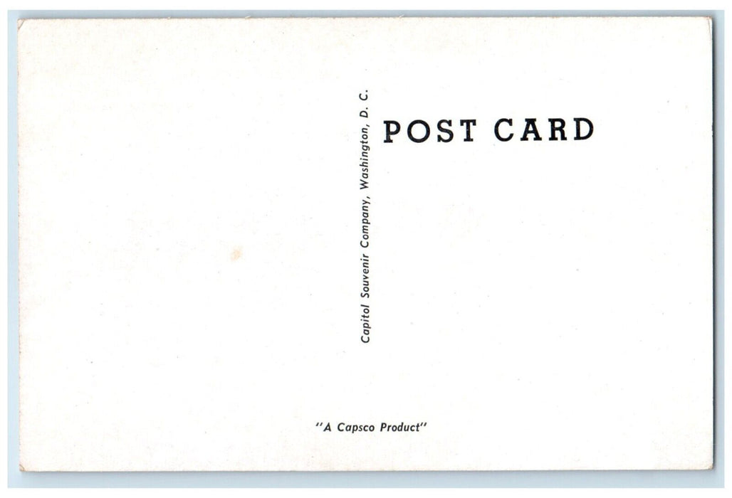 c1940 Panoramic View National Airport Airplane Washington DC Unposted Postcard