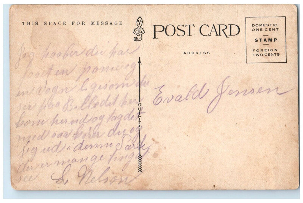 c1910 Entrance McClellan Gateway City Park Denver Colorado CO Unposted Postcard