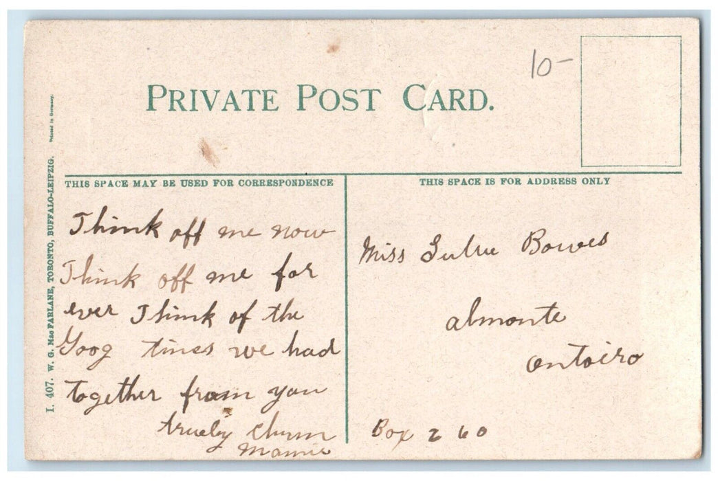 c1910 Crowd in Break-Neck Steps Quebec Canada Antique Posted Postcard
