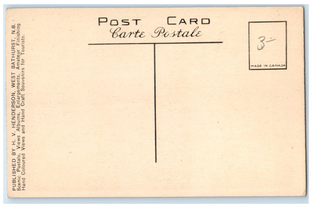 c1950s Picturesque Cliffs on Gaspe Highway Riviere Marthe Quebec Canada Postcard