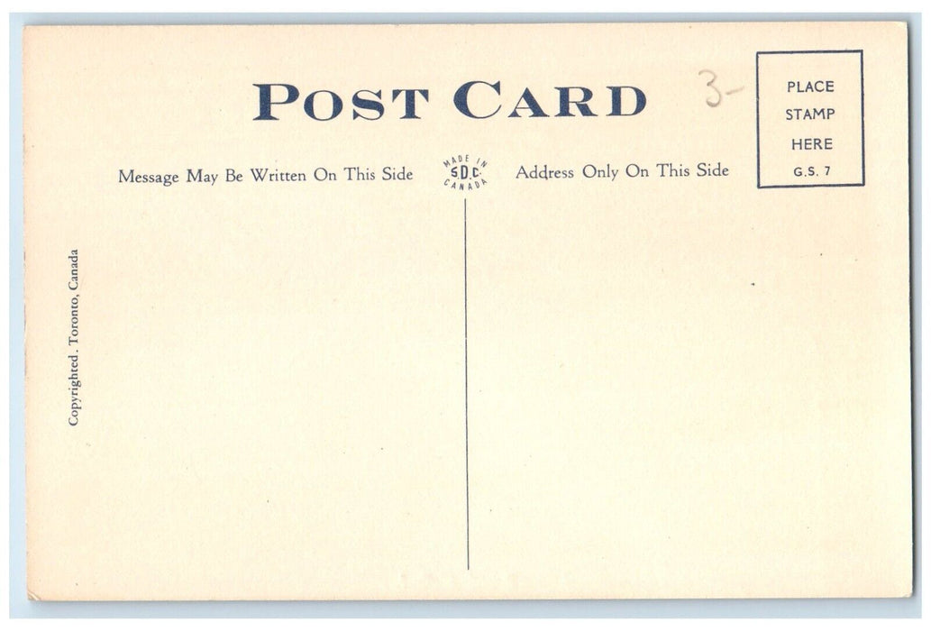 c1950's River Trees Scene Rawdon Quebec Canada Vintage Unposted Postcard