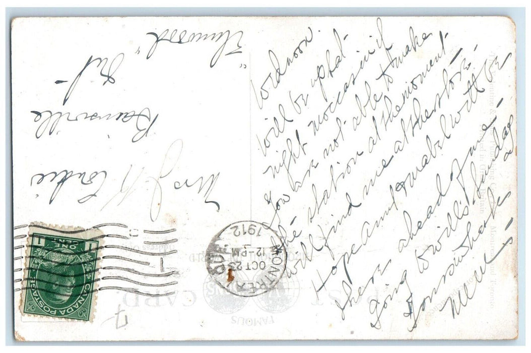 1912 Sarsfield School Point St. Charles Ontario Canada Antique Postcard