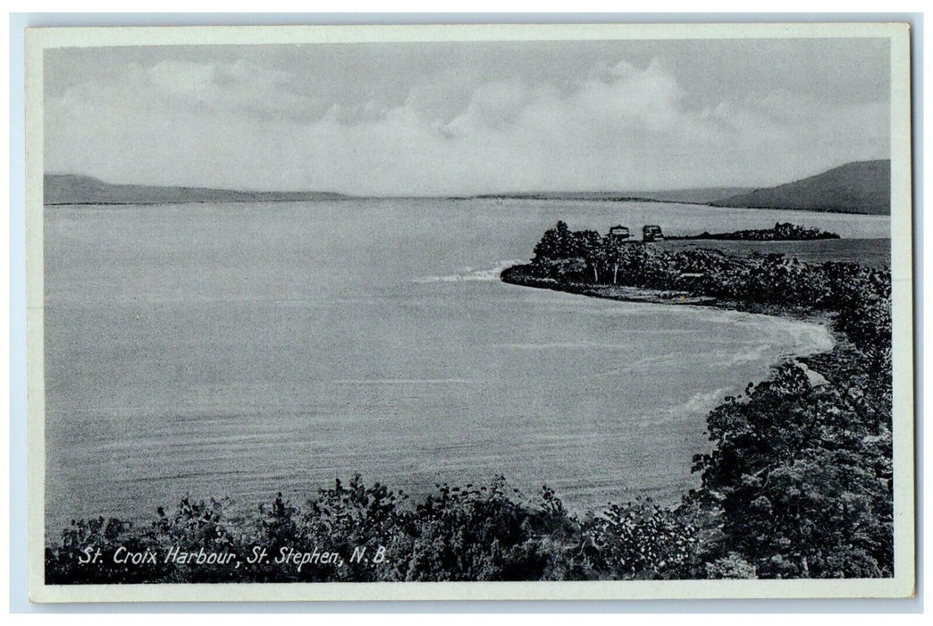 c1920's St. Croix Harbour St. Stephen New Brunswick Canada Unposted Postcard