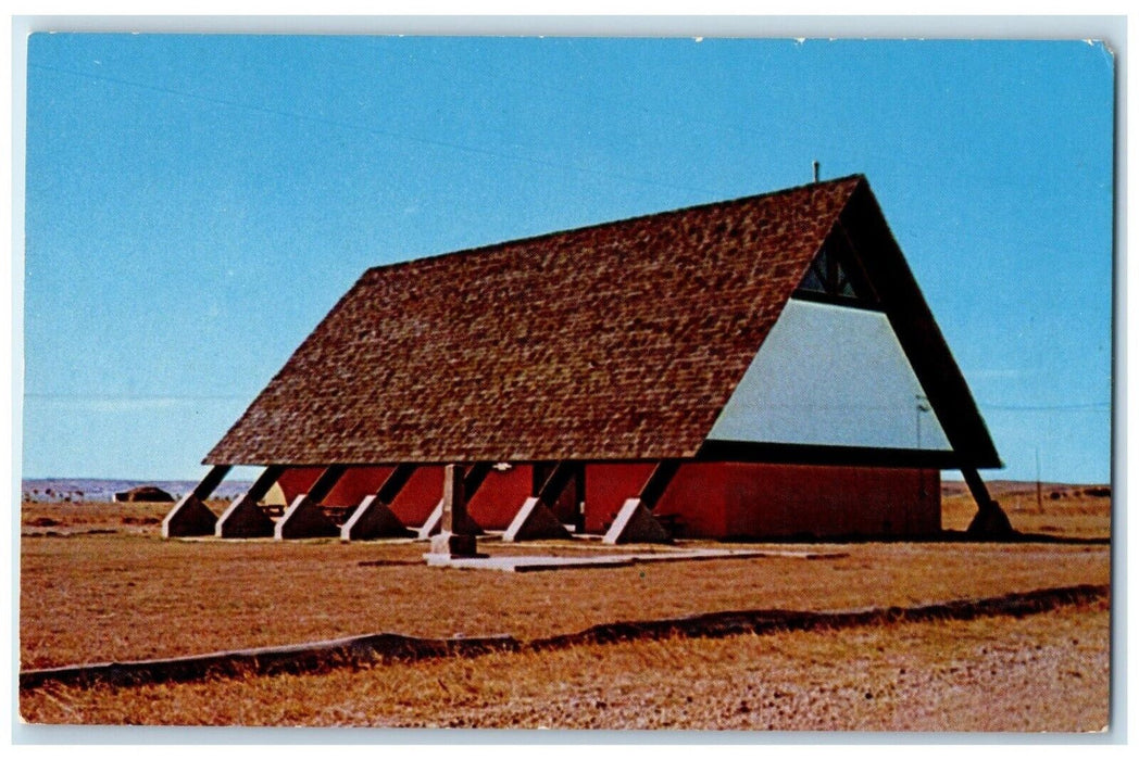c1960's Three Affiliated Tribes Museum New Town North Dakota ND Vintage Postcard
