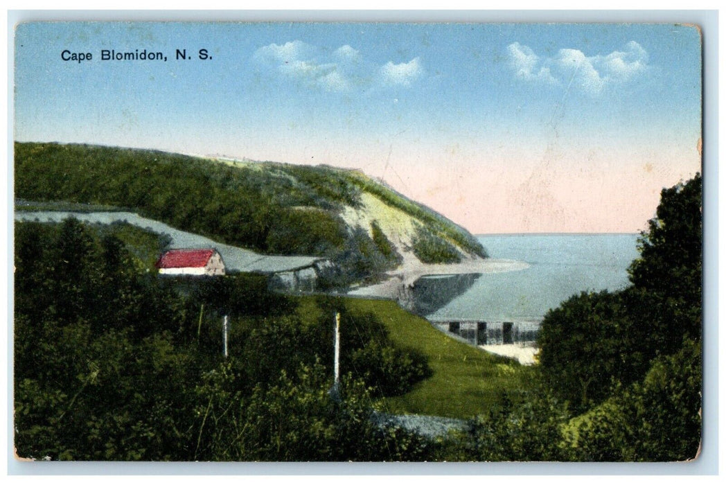 c1910 View of Cape Blomidon Nova Scotia Canada Antique Unposted Postcard