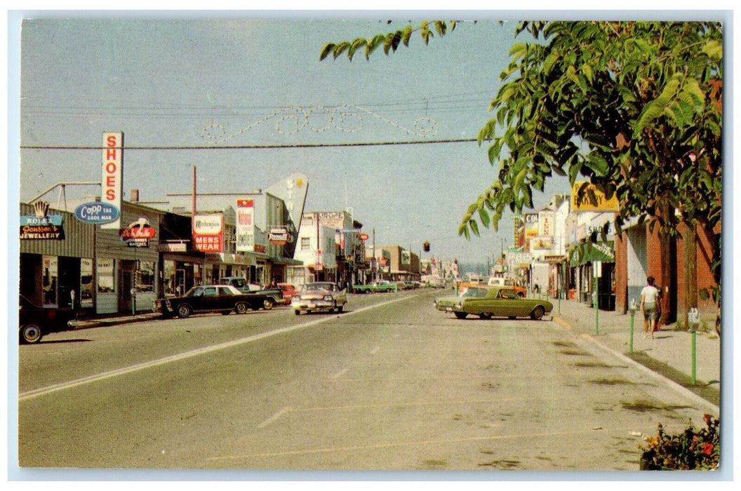c1950's Shoes Store Mens Wear Prince George British Columbia Canada Postcard