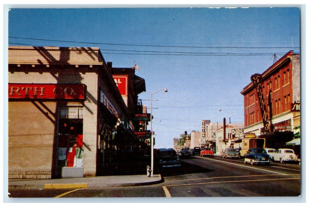 c1950's Busy Metropolis Bustling Streets Vancouver BC Canada Postcard
