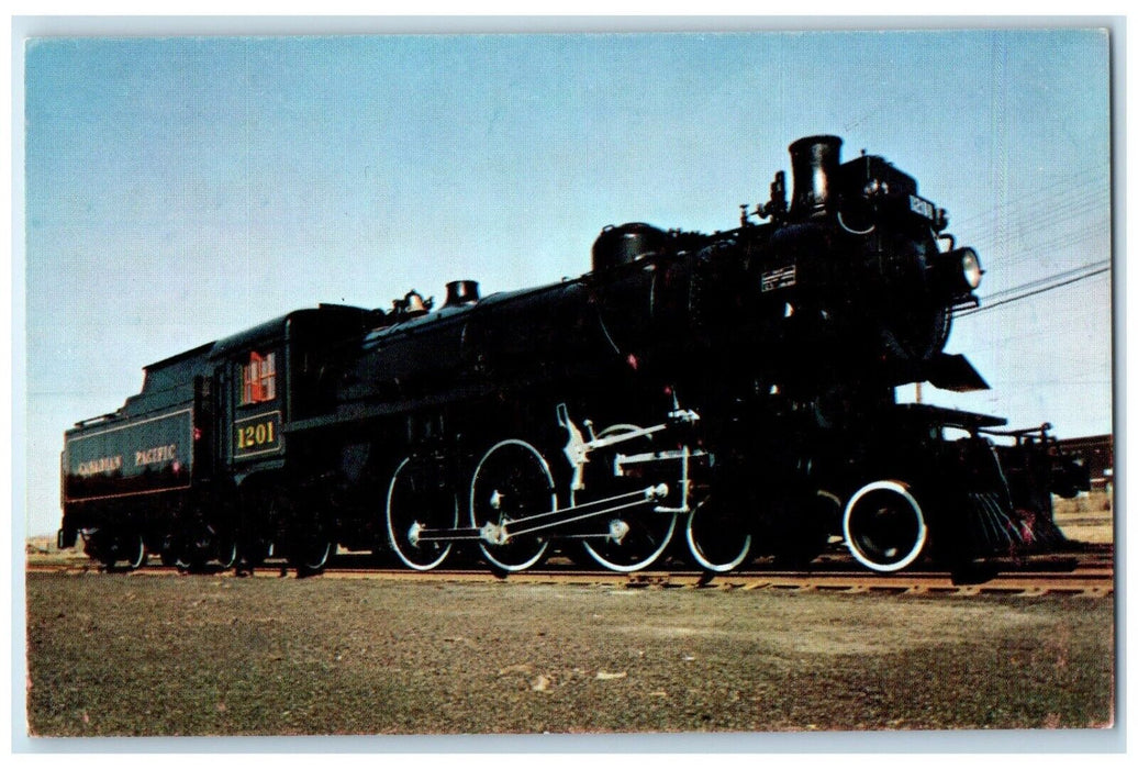 c1960's Steam Locomotive 1201 Pacific 462 1944 National Museum Canada Postcard