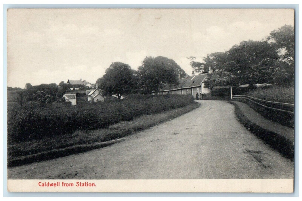 c1910 Caldwell from Station North Yorkshire England Antique Postcard