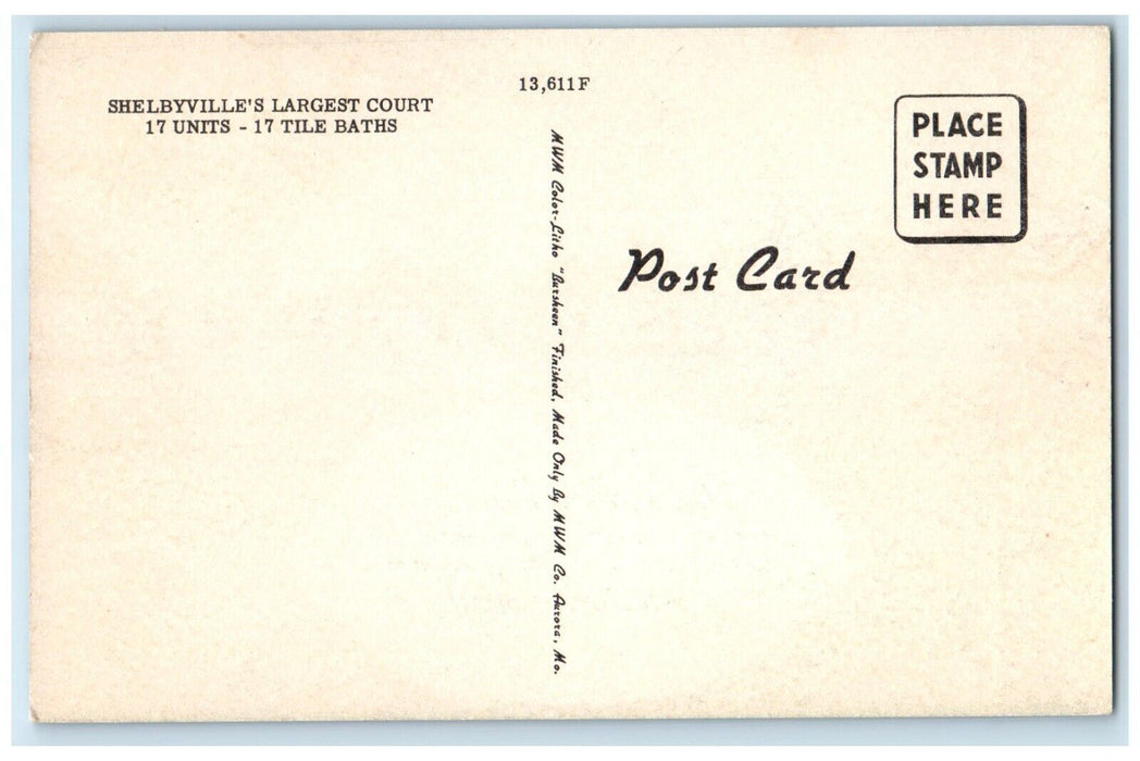 c1940s Lloyd's Alamo Plaza Court Motel Shelbyville Tennessee TN Vintage Postcard