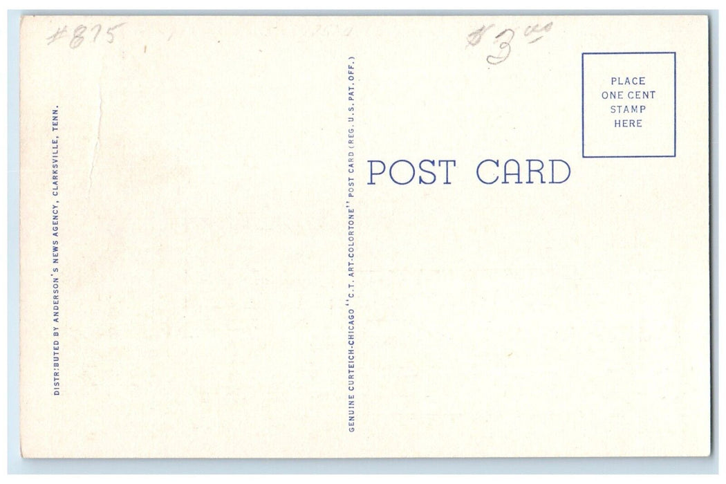 c1930's Headquarters 12th Armored Division Camp Campbell Tennessee TN Postcard